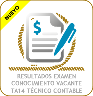 Resultados examen vacante TA14 - Carpintero